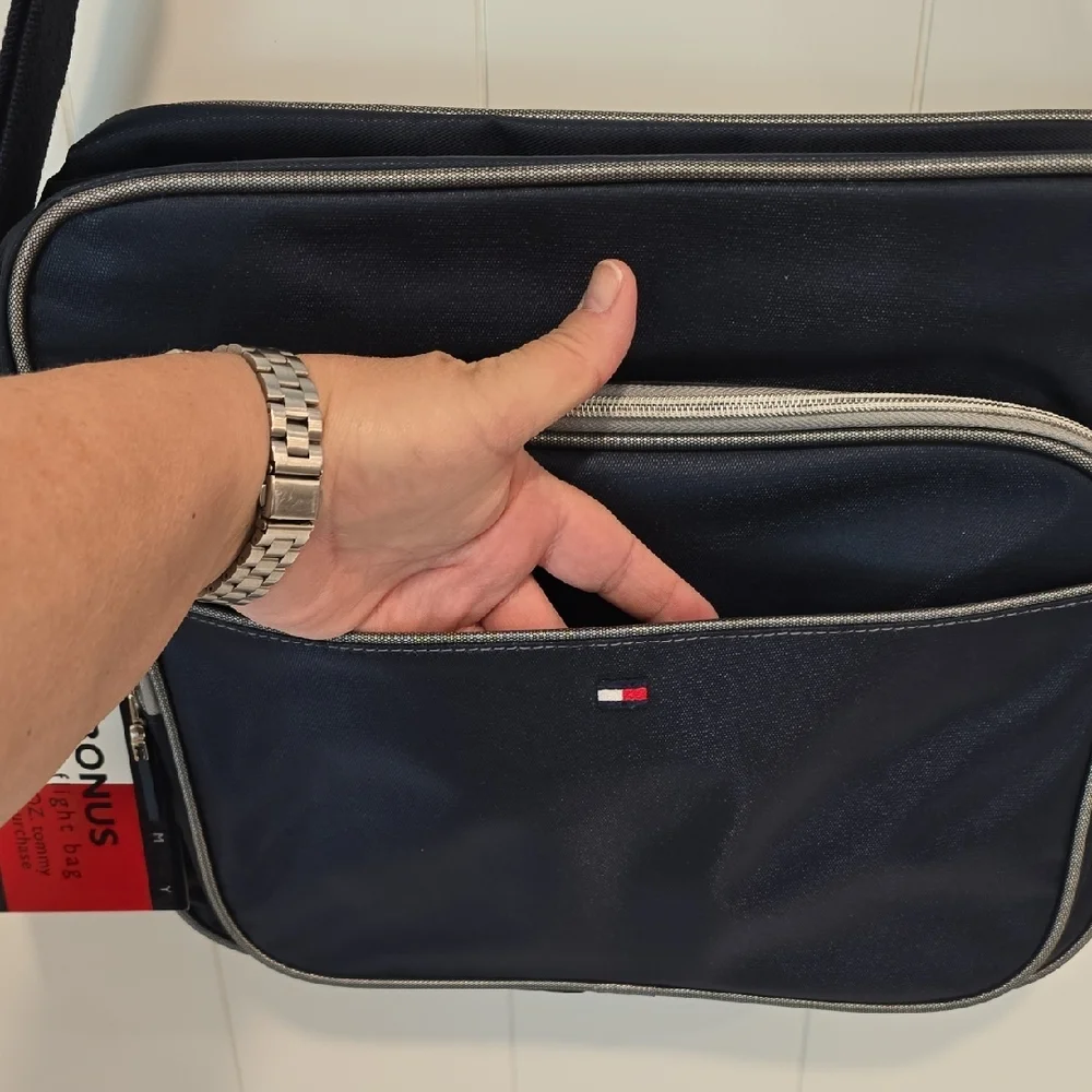 Tommy Hilfiger Dark Blue Messenger Travel Bag